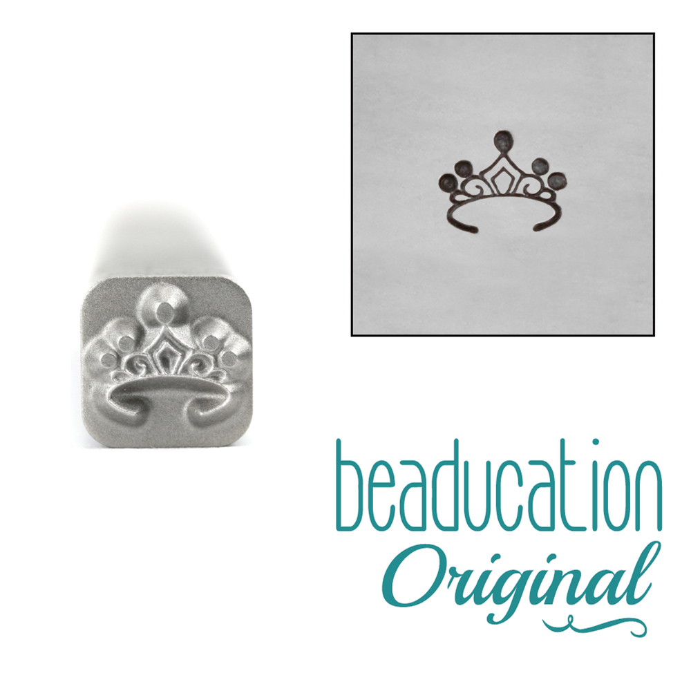 Metal Stamping Tools Tiara Metal Design Stamp, 5mm - Beaducation Original